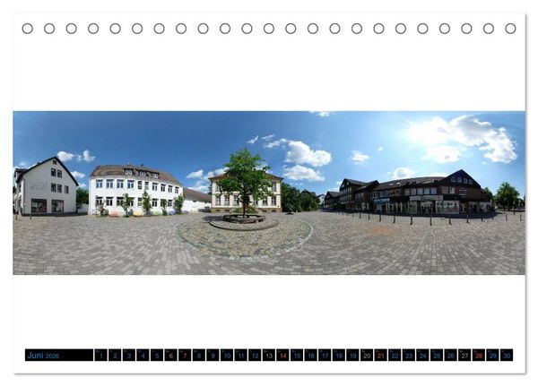 Produktbild: Bielefeld gibt es! Stadtpanoramen (Tischkalender 2026 DIN A5 quer), CALVENDO Monatskalender