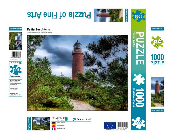 Produktbild: CALVENDO Puzzle Dar&szlig;er Leuchtturm | 1000 Teile Lege-Gr&ouml;&szlig;e 64x48cm Foto-Puzzle f&uuml;r gl&uuml;ckliche Stunden