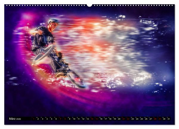 Produktbild: BMX Universum (hochwertiger Premium Wandkalender 2026 DIN A2 quer), Kunstdruck in Hochglanz