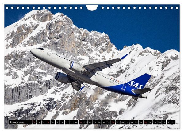 Produktbild: Airliner 2026 (Wandkalender 2026 DIN A4 quer), CALVENDO Monatskalender