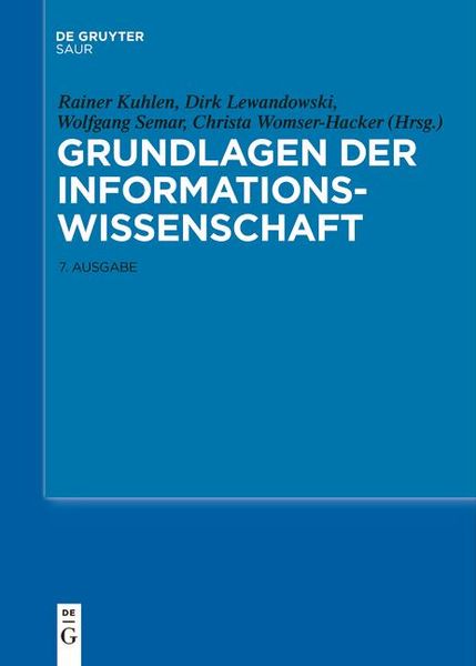 Produktbild: Grundlagen der Informationswissenschaft