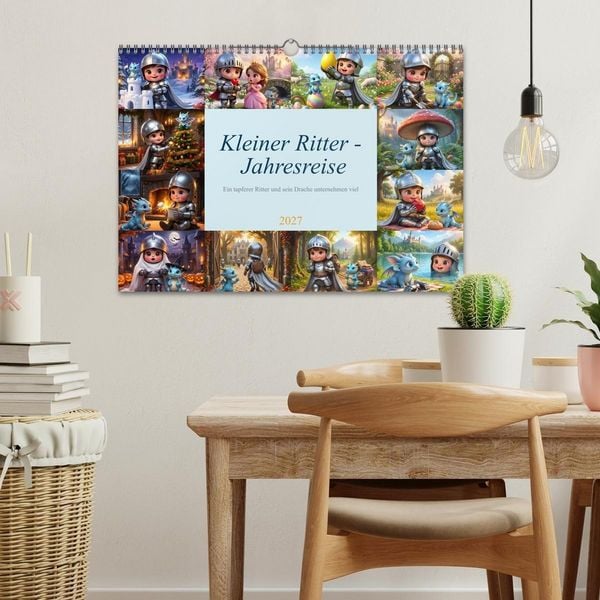 Produktbild: Kleiner Ritter - Jahresreise (Wandkalender 2027 DIN A3 quer), CALVENDO Monatskalender