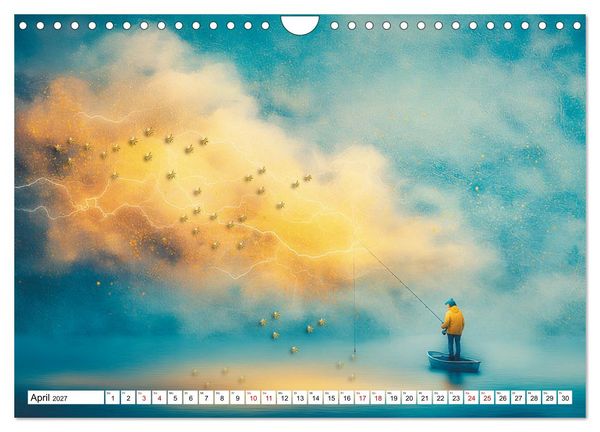 Produktbild: Fantastische F&auml;nge Die Kunst, das Unm&ouml;gliche zu angeln (Wandkalender 2027 DIN A4 quer), CALVENDO Monatskalender