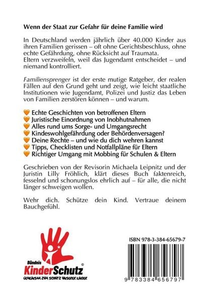 Produktbild: Familiensprenger - Der juristische Ratgeber &uuml;ber Inobhutnahme, Sorgerechtskonflikte, Beh&ouml;rdenversagen und staatliche Eingriffe in Familien