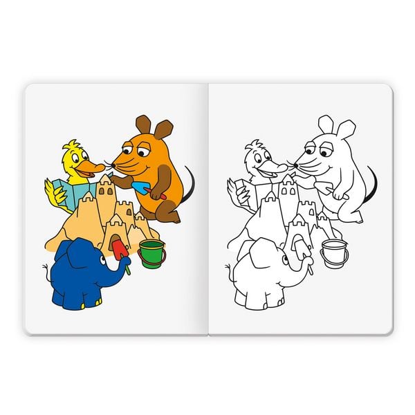 Produktbild: TR&Ouml;TSCH - Die Maus Superdickes Malbuch Ausmalbuch
