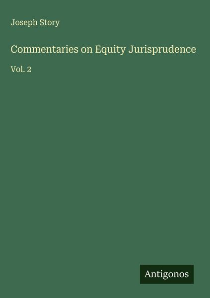 Produktbild: Commentaries on Equity Jurisprudence