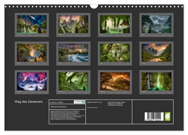 Produktbild: Weg des Zauberers (Wandkalender 2026 DIN A3 quer), CALVENDO Monatskalender