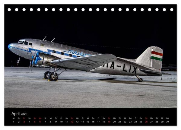 Produktbild: Faszination Flugzeug (Tischkalender 2026 DIN A5 quer), CALVENDO Monatskalender