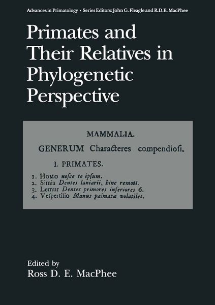 Produktbild: Primates and Their Relatives in Phylogenetic Perspective