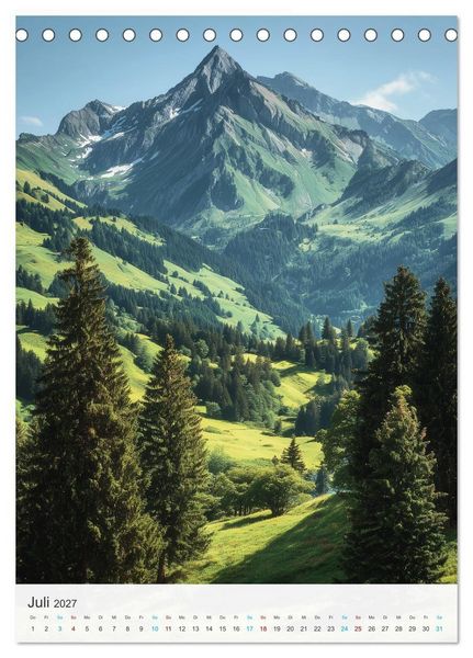 Produktbild: Alpenzauber (Tischkalender 2027 DIN A5 hoch), CALVENDO Monatskalender