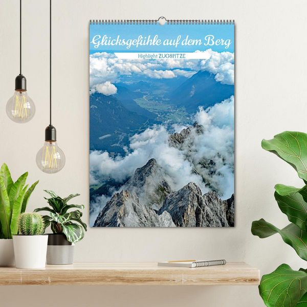 Produktbild: Gl&uuml;cksgef&uuml;hle auf dem Berg - Highlight Zugspitze (Wandkalender 2026 DIN A2 hoch), CALVENDO Monatskalender