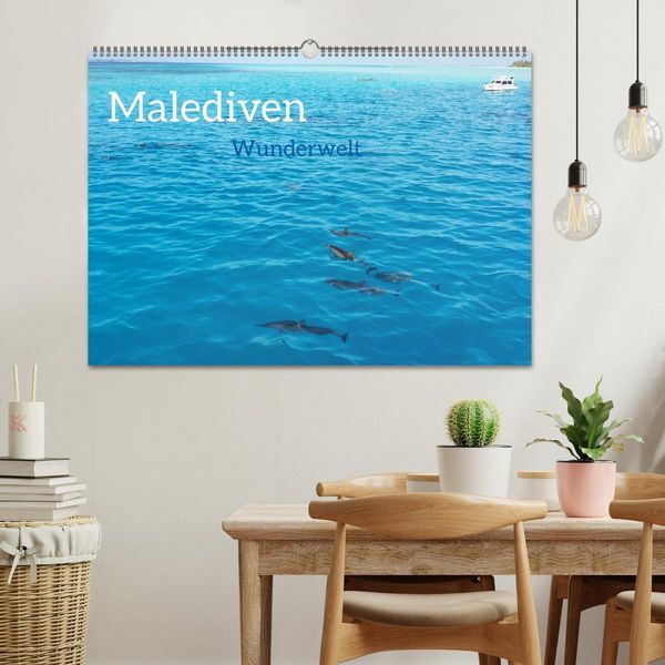 Produktbild: MALEDIVEN Wunderwelt (Wandkalender 2026 DIN A2 quer), CALVENDO Monatskalender
