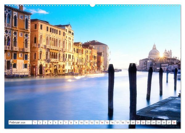 Produktbild: Venedig und Burano - Lagunenstadt und bunte H&auml;user (Wandkalender 2026 DIN A2 quer), CALVENDO Monatskalender