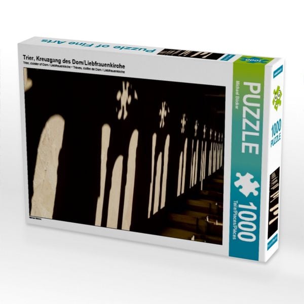CALVENDO Puzzle Trier, Kreuzgang des Dom/Liebfrauenkirche | 1000 Teile Lege-Größe 64x48cm Foto-Puzzle für glückliche Stunden