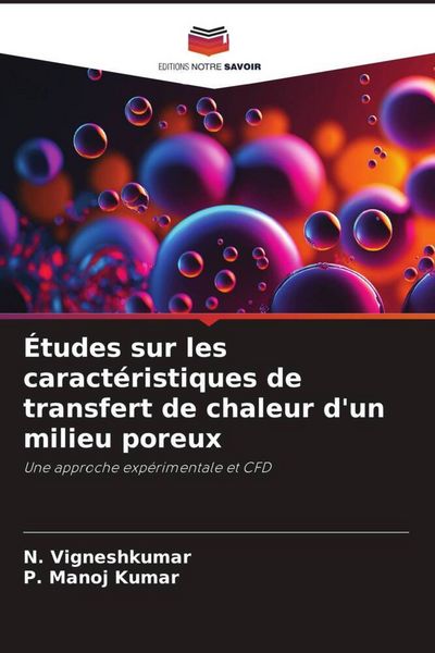 Produktbild: &Eacute;tudes sur les caract&eacute;ristiques de transfert de chaleur d'un milieu poreux