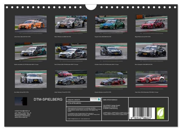 Produktbild: DTM-SPIELBERG (Wandkalender 2026 DIN A4 quer), CALVENDO Monatskalender