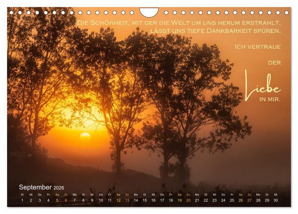 Produktbild: Vertraue! (Wandkalender 2026 DIN A4 quer), CALVENDO Monatskalender