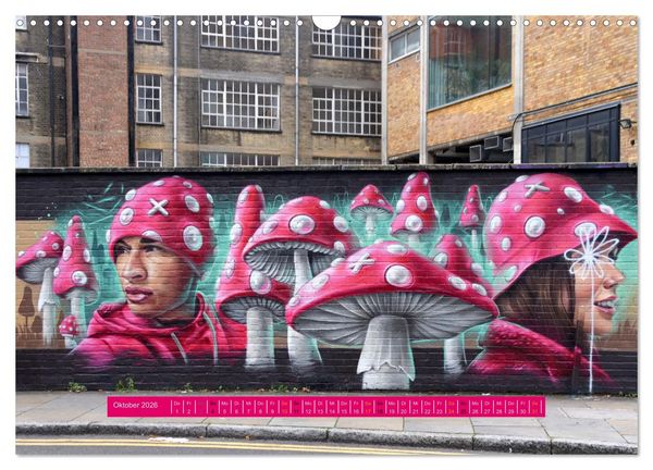 Produktbild: Streetart-Kunst, die die Stra&szlig;en Londons atmen l&auml;sst (Wandkalender 2026 DIN A3 quer), CALVENDO Monatskalender