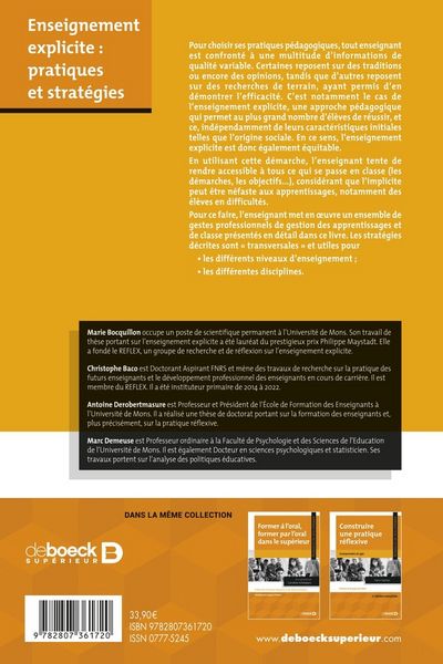 Produktbild: Enseignement explicite pratiques