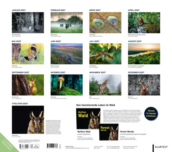 Produktbild: Kalender Mythos Wald 2027
