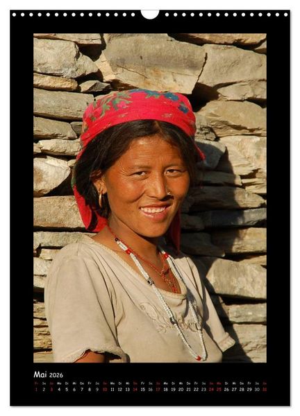 Produktbild: Nepal - Gesichter eines Landes (Wandkalender 2026 DIN A3 hoch), CALVENDO Monatskalender