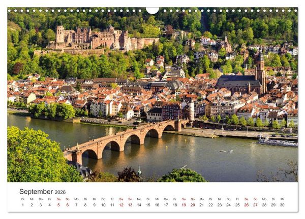 Produktbild: Lichtstimmungen in Heidelberg (Wandkalender 2026 DIN A3 quer), CALVENDO Monatskalender