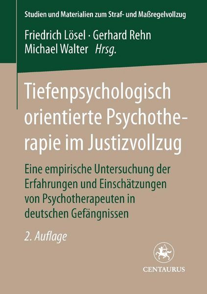 Produktbild: Tiefenpsychologisch orientierte Psychotherapie im Justizvollzug