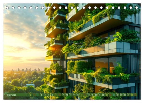 Produktbild: Nature Feeling - Urban Jungle (Desk Calendar 2026 DIN A5 landscape), CALVENDO 12 Month DeskCalendar