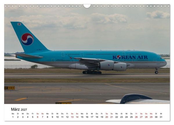 Produktbild: Airbus A380 - K&ouml;nig der L&uuml;fte (Wandkalender 2027 DIN A3 quer), CALVENDO Monatskalender