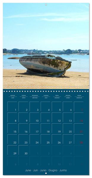 Produktbild: En attendant la mar&eacute;e... (Calendrier mural carr&eacute; 2026 30x30 cm) Calendrier double avec une page pour vos prises de notes
