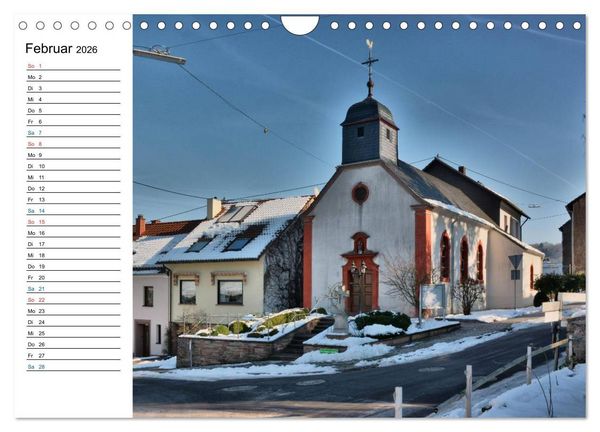 Produktbild: Sa(ar)krale Baukunst - Kapellen im Saarland (Wandkalender 2026 DIN A4 quer), CALVENDO Monatskalender