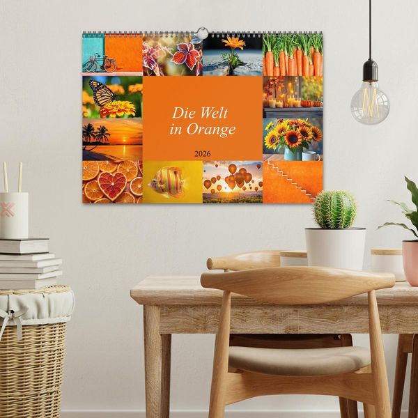 Produktbild: Die Welt in Orange (Wandkalender 2026 DIN A3 quer), CALVENDO Monatskalender