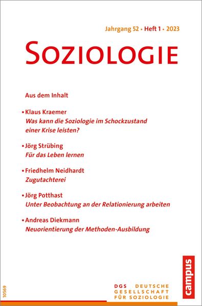Produktbild: Soziologie 01/2023
