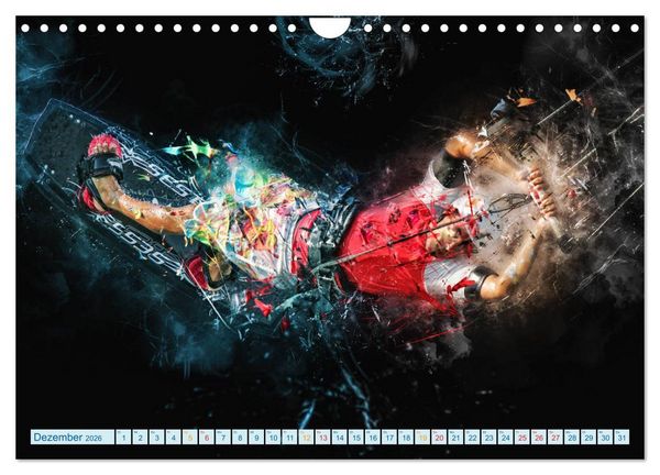 Produktbild: Kitesurfen extrem cool (Wandkalender 2026 DIN A4 quer), CALVENDO Monatskalender