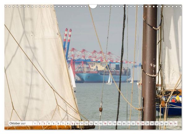 Produktbild: JadeWeserPort Wilhelmshaven &ndash; Maritime Perspektiven am Containerhafen (Wandkalender 2027 DIN A3 quer), CALVENDO Monatskalender