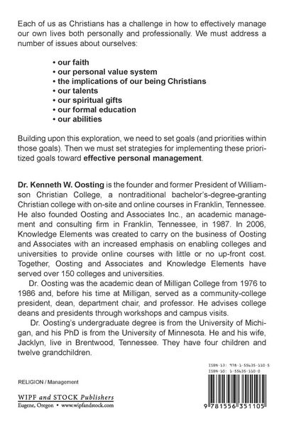 Produktbild: The Christian's Guide to Effective Personal Management, Second Edition