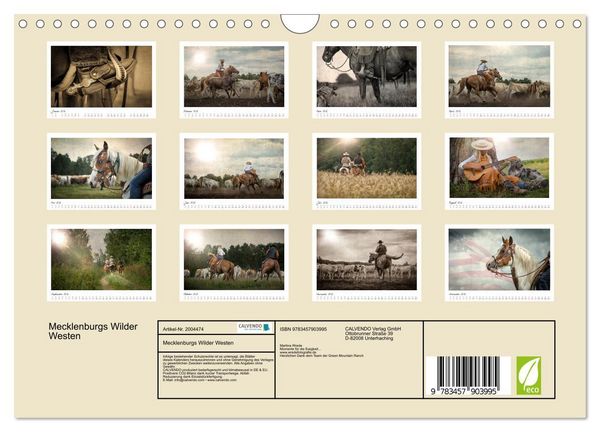 Produktbild: Mecklenburgs Wilder Westen (Wandkalender 2026 DIN A4 quer), CALVENDO Monatskalender