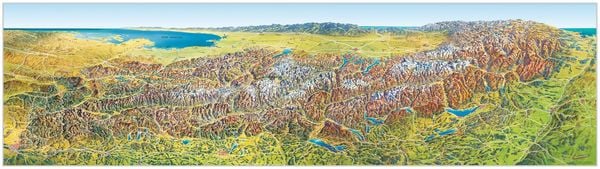 Produktbild: MARCO POLO Das Gro&szlig;e Alpen Panorama Sommer, plano in H&uuml;lse