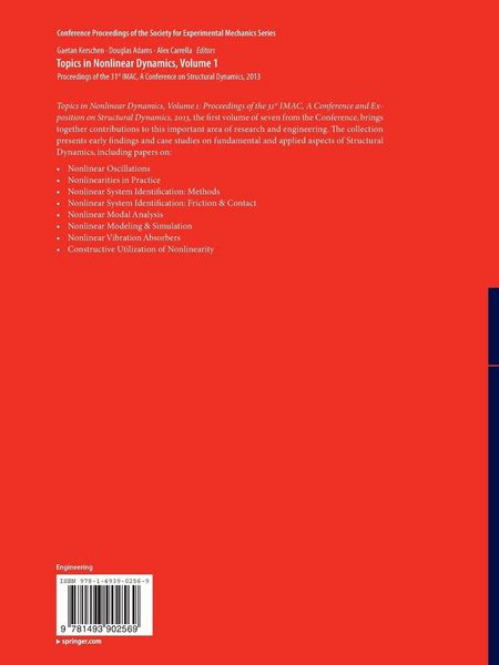 Produktbild: Topics in Nonlinear Dynamics, Volume 1