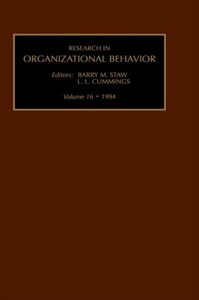Produktbild: Research in Organizational Beh