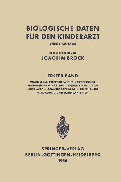 Produktbild: Biologische Daten f&uuml;r den Kinderarzt