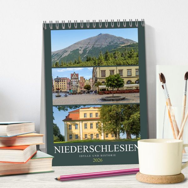 Produktbild: NIEDERSCHLESIEN Idylle und Historie (Tischkalender 2026 DIN A5 hoch), CALVENDO Monatskalender