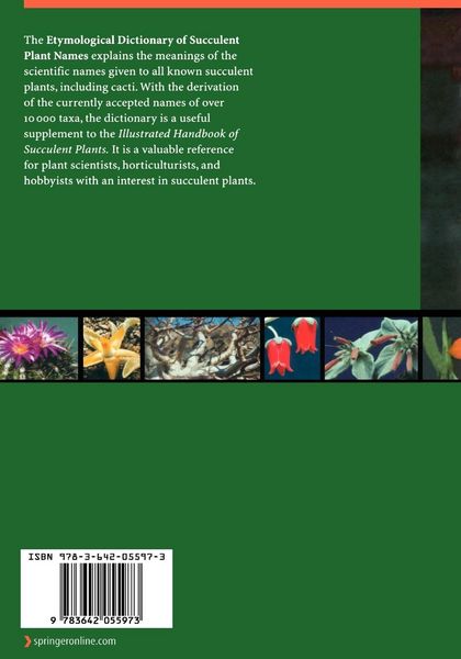 Produktbild: Etymological Dictionary of Succulent Plant Names