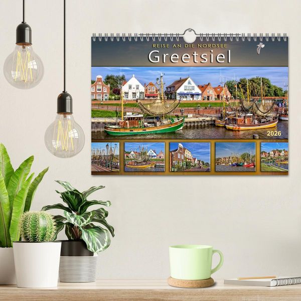 Produktbild: Reise an die Nordsee - Greetsiel (Wandkalender 2026 DIN A4 quer), CALVENDO Monatskalender