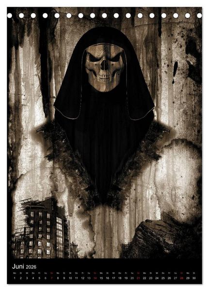 Produktbild: S.O.D. - Skulls Of Death Vol. I - Totenkopf Artworks (Tischkalender 2026 DIN A5 hoch), CALVENDO Monatskalender