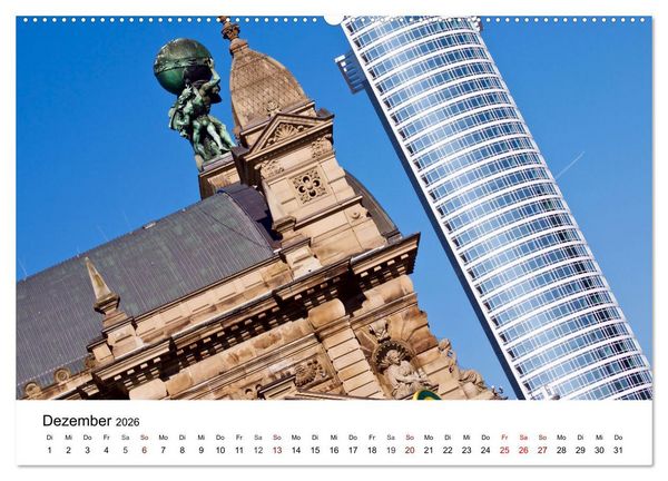 Produktbild: Frankfurt am Main - Fassaden (Wandkalender 2026 DIN A2 quer), CALVENDO Monatskalender