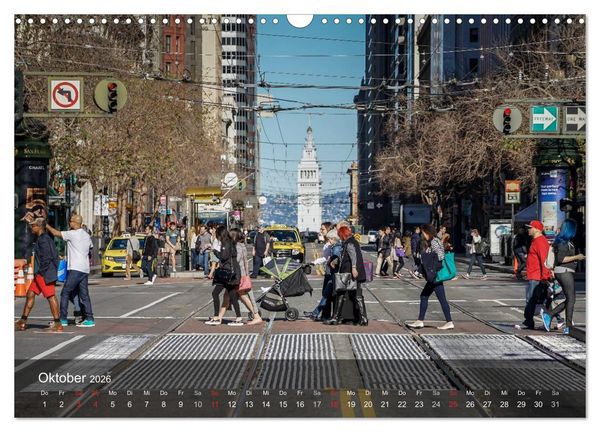 Produktbild: San Francisco Impressionen Tag und Nacht (Wandkalender 2026 DIN A3 quer), CALVENDO Monatskalender