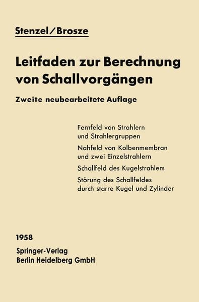 Produktbild: Leitfaden zur Berechnung von Schallvorg&auml;ngen