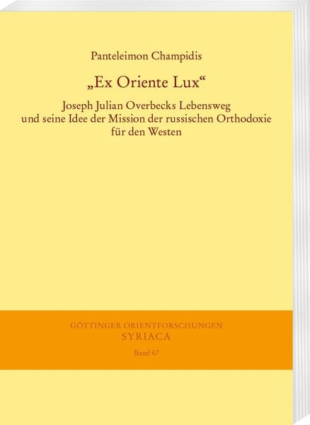 Produktbild: "Ex Oriente Lux"
