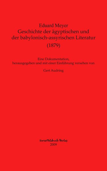 Produktbild: Geschichte der &auml;gyptischen und der babylonisch-assyrischen Literatur